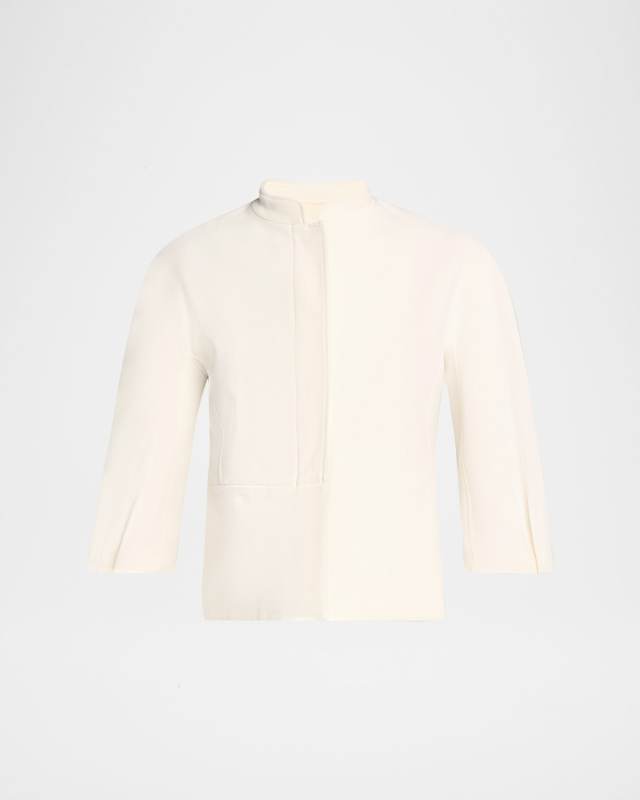 Nastro Three-Quarter Sleeve Cotton Jacket